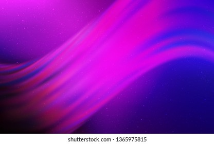 Light Pink, Blue vector background with galaxy stars. Shining colored illustration with bright astronomical stars. Template for cosmic backgrounds.