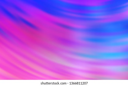 Light Pink, Blue vector background with lines. A circumflex abstract illustration with gradient. Abstract style for your business design.