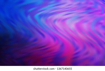 Light Pink, Blue vector background with astronomical stars. Shining colored illustration with bright astronomical stars. Pattern for astronomy websites.