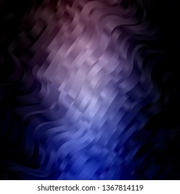 Light Pink, Blue vector background with bows. Abstract illustration with bandy gradient lines. Pattern for ads, commercials.