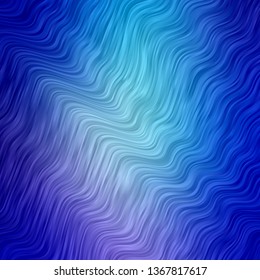 Light Pink, Blue vector background with wry lines. Gradient illustration in simple style with bows. Pattern for websites, landing pages.