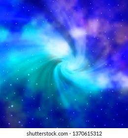 Light Pink, Blue vector background with colorful stars. Colorful illustration in abstract style with gradient stars. Design for your business promotion.