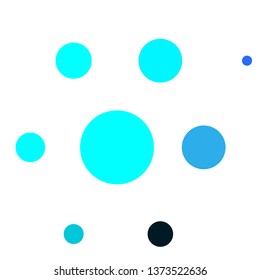 Light Pink, Blue vector background with circles. Abstract illustration with colorful spots in nature style. Pattern for business ads.