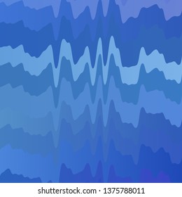 Light Pink, Blue vector background with curved lines. Illustration in halftone style with gradient curves. Pattern for booklets, leaflets.