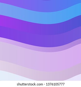 Light Pink, Blue vector background with wry lines. Illustration in halftone style with gradient curves. Template for your UI design.