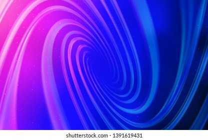 Light Pink, Blue vector background with astronomical stars. Blurred decorative design in simple style with galaxy stars. Pattern for futuristic ad, booklets.