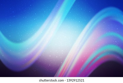 Light Pink, Blue vector background with galaxy stars. Modern abstract illustration with Big Dipper stars. Pattern for astrology websites.