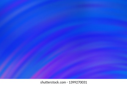 Light Pink, Blue vector background with bent lines. Colorful abstract illustration with gradient lines. Brand new design for your ads, poster, banner.