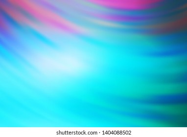 Light Pink, Blue vector background with curved lines. A completely new colorful illustration in simple style. Pattern for your business design.