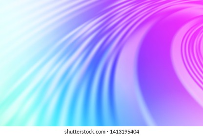 Light Pink, Blue vector background with curved lines. Geometric illustration in abstract style with gradient.  A completely new design for your business.