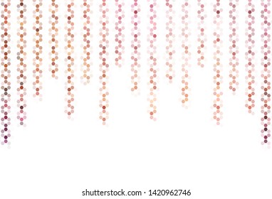 Light Pink, Blue vector background with set of hexagons. Colorful hexagons on blur backdrop. New template for your brand book.