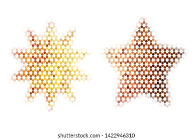 Light Pink, Blue vector background with hexagons. Abstract illustration with colorful hexagons. Design for website posters, banners.