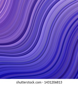 Light Pink, Blue vector background with wry lines. Colorful geometric sample with gradient curves.  Pattern for websites, landing pages.