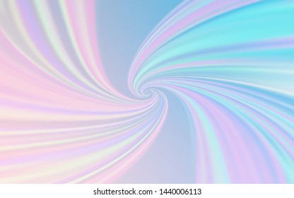 Light Pink, Blue vector background with bent lines. Geometric illustration in abstract style with gradient.  Template for cell phone screens.