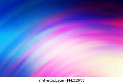 Light Pink, Blue vector background with lines. Colorful abstract illustration with gradient lines. Colorful wave pattern for your design.