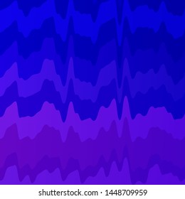 Light Pink, Blue vector background with bent lines. Colorful geometric sample with gradient curves.  Template for cellphones.