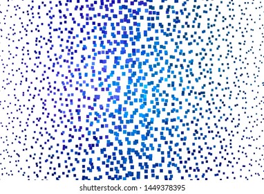 Light Pink, Blue vector background in polygonal style. Illustration with set of colorful rectangles. Smart design for your business advert.