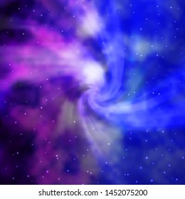 Light Pink, Blue vector background with small and big stars. Decorative illustration with stars on abstract template. Pattern for websites, landing pages.