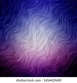 Light Pink, Blue vector background with bent lines. Colorful illustration, which consists of curves. Pattern for websites, landing pages.