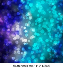 Light Pink, Blue vector background with circles. Abstract illustration with colorful spots in nature style. Design for your commercials.