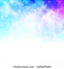 Light Pink, Blue vector background with circles. Colorful illustration with gradient dots in nature style. Pattern for websites, landing pages.