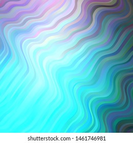 Light Pink, Blue vector background with curved lines. Colorful illustration in circular style with lines. Best design for your ad, poster, banner.