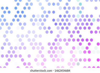 Light Pink, Blue vector background with bubbles. Glitter abstract illustration with blurred drops of rain. Design for posters, banners.