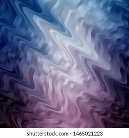 Light Pink, Blue vector background with curved lines. Bright sample with colorful bent lines, shapes. Pattern for websites, landing pages.