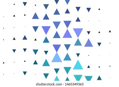 Light Pink, Blue vector background with polygonal style. Triangles on abstract background with colorful gradient. Pattern for websites.