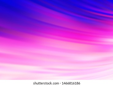 Light Pink, Blue vector background with curved circles. Brand new colored illustration in marble style with gradient. The template for cell phone backgrounds.
