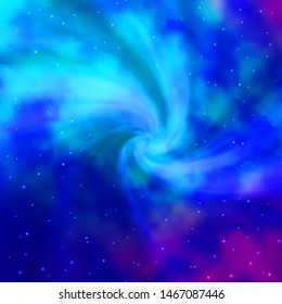 Light Pink, Blue vector background with colorful stars. Shining colorful illustration with small and big stars. Best design for your ad, poster, banner.