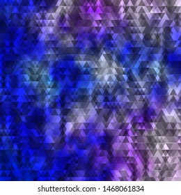Light Pink, Blue vector background with lines, triangles. Colorful illustration with triangles in simple style. Pattern for booklets, leaflets