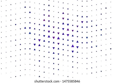 Light Pink, Blue vector background with polygonal style. Decorative design in abstract style with triangles. Pattern for booklets, leaflets