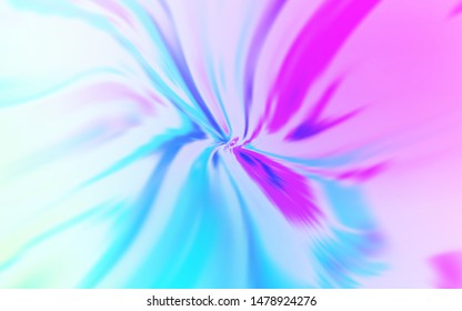 Light Pink, Blue vector background with wry lines. Modern gradient abstract illustration with bandy lines. A completely new design for your business.