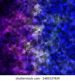 Light Pink, Blue vector background with polygonal style. Abstract gradient illustration with triangles. Design for your promotions.