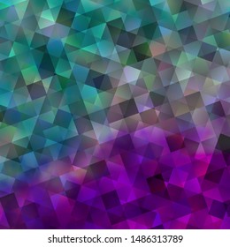 Light Pink, Blue vector background with triangles, cubes. Glitter abstract illustration with squares, lines. Design for your promotions.
