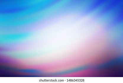 Light Pink, Blue vector background with wry lines. Geometric illustration in abstract style with gradient.  The best colorful design for your business.