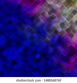 Light Pink, Blue vector background with rectangles. New abstract illustration with rectangular shapes. Pattern for commercials, ads.