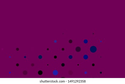Light Pink, Blue vector background with bubbles. Illustration with set of shining colorful abstract circles. Pattern for ads, leaflets.
