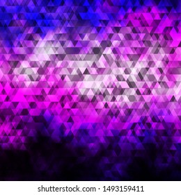 Light Pink, Blue vector background with lines, triangles. Smart design in abstract style with gradient triangles. Pattern for booklets, leaflets