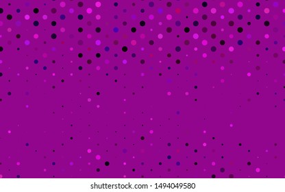 Light Pink, Blue vector background with bubbles. Abstract illustration with colored bubbles in nature style. Pattern for beautiful websites.