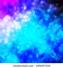 Light Pink, Blue vector background with bubbles. Abstract illustration with colorful spots in nature style. Design for posters, banners.
