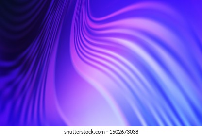 Light Pink, Blue vector background with curved lines. A sample with colorful lines, shapes. Pattern for your business design.