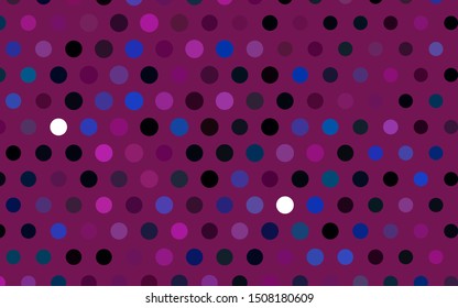 Light Pink, Blue vector background with bubbles. Blurred decorative design in abstract style with bubbles. Design for posters, banners.