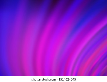 Light Pink, Blue vector background with bubble shapes. Modern gradient abstract illustration with bandy lines. The template for cell phone backgrounds.