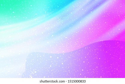 Light Pink, Blue vector background with astronomical stars. Modern abstract illustration with Big Dipper stars. Pattern for futuristic ad, booklets.