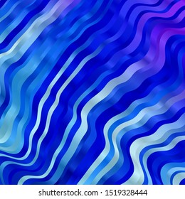 Light Pink, Blue vector background with bows. Abstract illustration with gradient bows. Pattern for websites, landing pages.