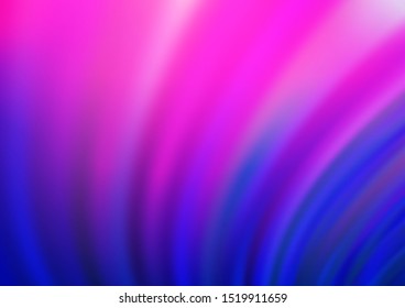 Light Pink, Blue vector background with bubble shapes. A sample with blurred bubble shapes. Marble style for your business design.