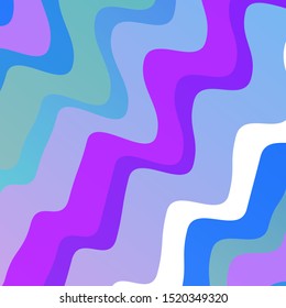 Light Pink, Blue vector background with curved lines. Colorful illustration in abstract style with bent lines. Pattern for ads, commercials.