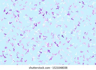 Light Pink, Blue vector background with lines. Glitter abstract illustration with wry lines. Abstract design for your web site.